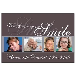 Custom Recall Card for the Dentist – Love Your Smile – DEN301PCC