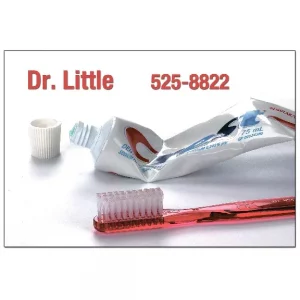 Custom Dental Reactivation Card – Toothpaste and Brush  DEN305PCC