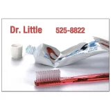 Custom Dental Reactivation Card - Toothpaste and Brush DEN305PCC