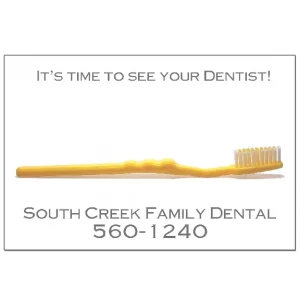 Custom Dental Reminder Card – Time to See Your Dentist – DEN307PCC