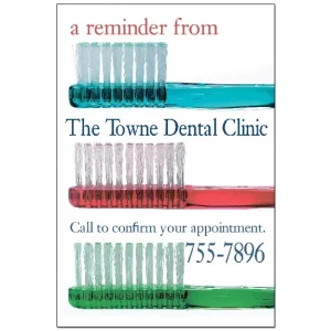 Fully Customizable Reminder Card for the Dentists – DEN310PCC