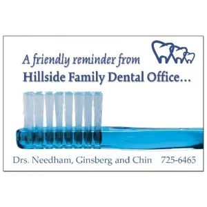 Custom Reminder Card for Dentists – DEN311PCC