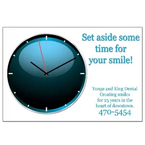 Custom Dental Postcard – Set Aside Some Time – DEN312PCC