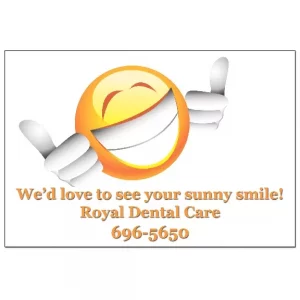 Dental Reminder Card – Sunny Smile – DEN314PCC