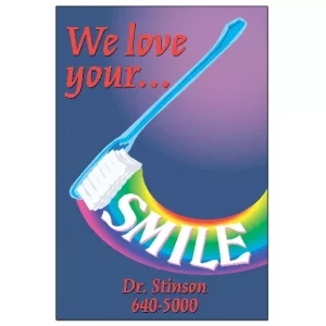 Dental Appointment Reminder Card – We Love Your Smile – DEN319PCC
