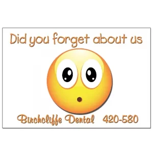 Custom Dental Reminder – Did You Forget Card – DEN324PCC
