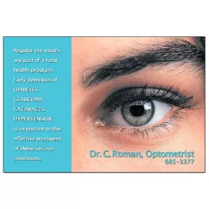 Regular Eye Exam Reminder Postcard – OPT110PCC