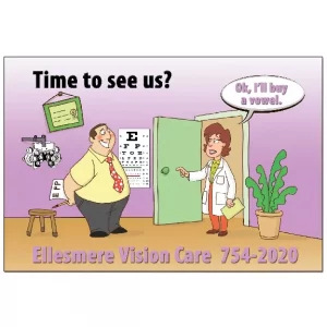 Time to see us – Custom Optometry Reminder Card – OPT208PCC