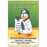 Personalized Optometry Reminder Postcard Owl eye doctor OPT216PCC