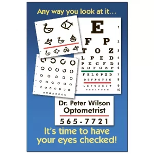 Optometric Recall Card Time to have your eyes checked – OPT302PCC