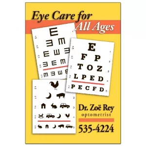 Optometric Reminder Postcard Eye care for all ages – OPT303PCC