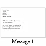 Customizable Optimetry Reminder Postcard – OPT119PCC
