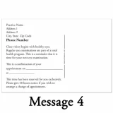 Custom Reminder Eye Care Postcard – Man in a car – OPT206PCC