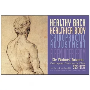 Healthy Back – Custom Chiropractic Recall Card – CHR102PCC