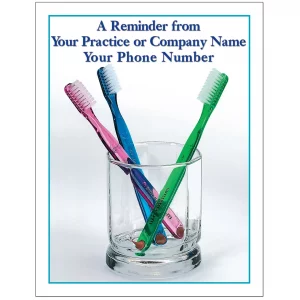 Custom Dental Tear-Off Reminder Cards – DEN105LZC