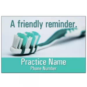 Custom Dental Appointment Reminder Postcard – DEN110PCC