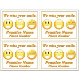 Custom Perforated Dental Card - Miss Your Smile - DEN129LZC