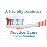 Friendly Reminder Dental Postcard - Toothbrush - DEN131PCC