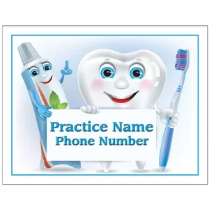 Personalized Tear-Off Dental Reminder Card – DEN251LZC