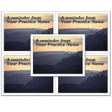 Custom Reminder Perforated Card for Dentists – Sunset – DEN310LZC