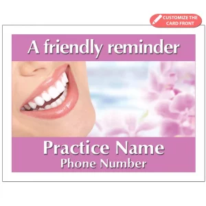 Custom Friendly Reminder Dental Tear-Off Card – DEN503LZC