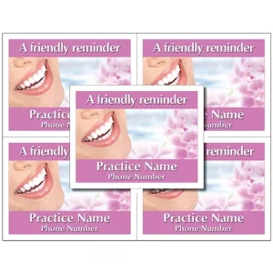 Custom Friendly Reminder Dental Tear-Off Card – DEN503LZC