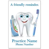 Custom Dental Reminder Card - A Happy Tooth - DEN508PCC