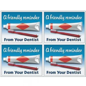 Custom Perforated for Tear-Off Dental Recall Card – DEN104LZCup