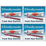 Custom Perforated for Tear-Off Dental Recall Card - DEN104LZCup