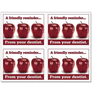 Custom Reminder From Your Dentist Perforated Card – DEN106LZCup