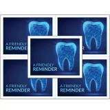 Custom Dental Reminder Card – DEN505LZCup (Perforated)